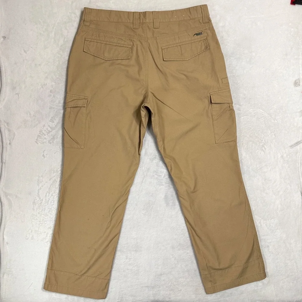 Mountain Khakis Canvas Cargo Pants Size 38x32 37 Utility Pockets Rugged Workwear